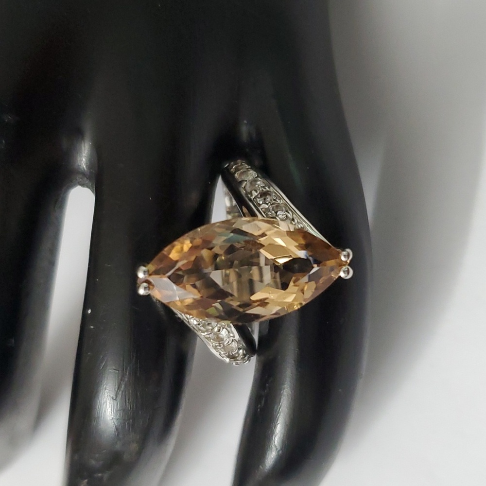 Sterling Silver 925 Smoky Quartz Ring